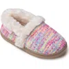 Minnetonka Kids' Daina Faux Fur Lined Slipper In Multi