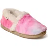 Minnetonka Kids' Daina Faux Fur Lined Slipper In Pink