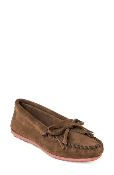 Minnetonka Kilty Moccasin In Brown