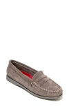 Minnetonka Mellony Penny Loafer In Grey