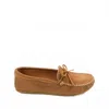 Minnetonka Men's Classic Moccasin Slip-on Shoes In Taupe In Brown