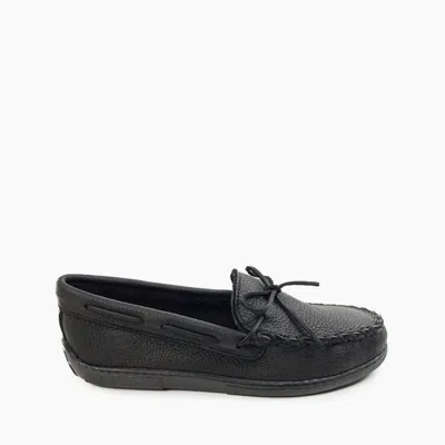 Minnetonka Men's Moosehide Classic Moccasin In Black