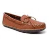 Minnetonka Men's Moosehide Tread Moccasin In Caramel
