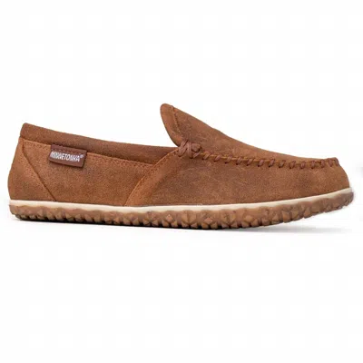 Minnetonka Men's Tilden Moccasin Slippers In Brown Ruff In Multi