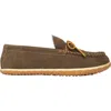 Minnetonka Men's Tomm Water Resistant Suede Loafer In Autumn Brown In Brown