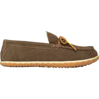 Minnetonka Men's Tomm Water Resistant Suede Loafer In Autumn Brown
