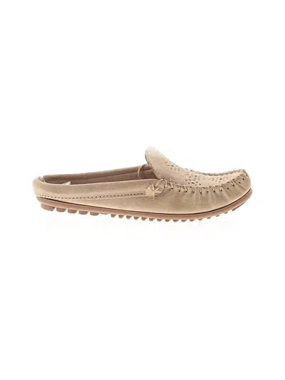 Pre-owned Minnetonka Mule/clog In Tan