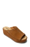 Minnetonka Paislee Wedge Sandal In Brown