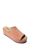 Minnetonka Paislee Wedge Sandal In Coral