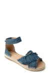 Minnetonka Pemma Ankle Strap Sandal In Blue Denim