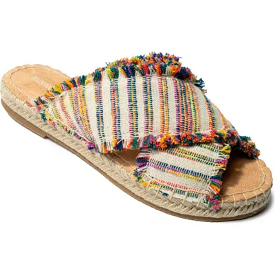 Minnetonka Pepper Sandal In Fiesta Stripe