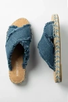 Minnetonka Pepper Espadrille Slide Sandal In Blue