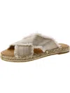 Minnetonka Pepper Womens Slip-on Fringe Slide Sandals In Multi