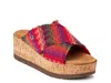 Minnetonka Posey Platform Wedge Slide Sandal In Pink
