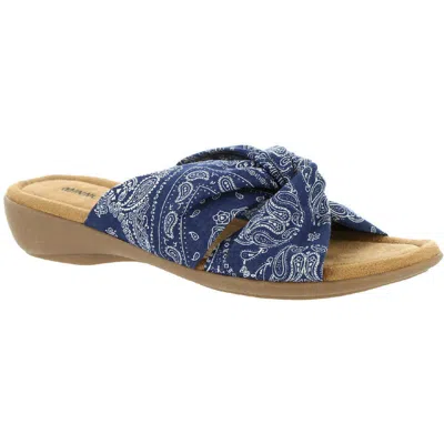 Minnetonka Sarong Womens Slip On Outdoors Slide Sandals In Multi