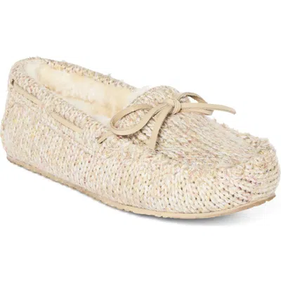 Minnetonka Shimmer Knit Moc Toe Slipper In Multi