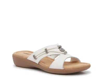 Minnetonka Silverslide Sandal In White