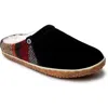 Minnetonka Tahoe Faux Fur Lined Slipper In Black Multi
