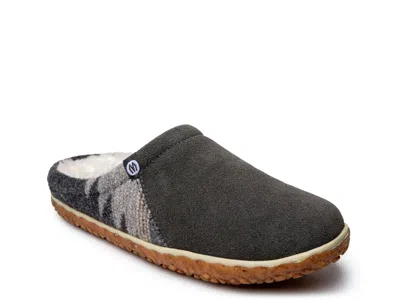 Minnetonka Tahoe Faux Fur Lined Slipper In Grey Multi