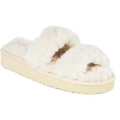 Minnetonka Teddy Faux Fur Two Band Slipper In Multi