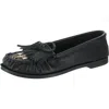 Minnetonka Womens Flats Slip On Moccasins In Black
