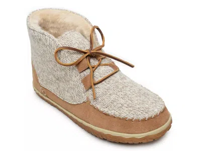 Minnetonka Torrey Bootie Slipper In Brown