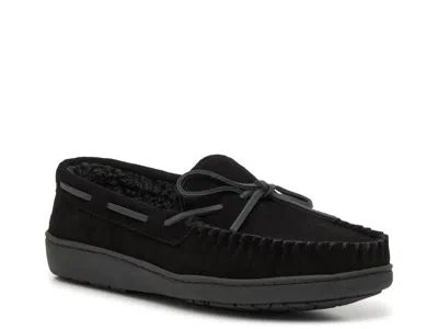 Minnetonka Trevor Slipper In Black