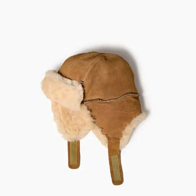 Minnetonka Unisex Sheepskin Bomber Hat In Brown