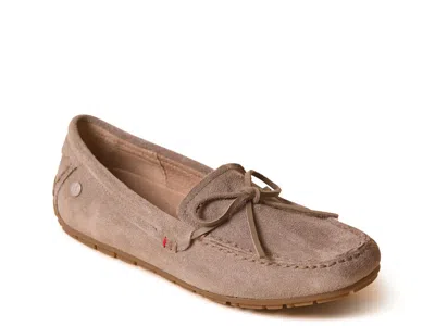 Minnetonka Wide Width Loafer Moc Slipper In Gray