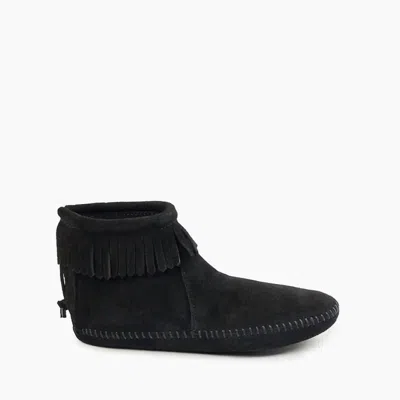 Minnetonka Women's Back Zip Softsole Boots In Black