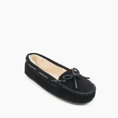 Minnetonka Women's Cally Low Moccasin In Black