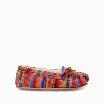 Minnetonka Women's Cally Moccasin In Frisco Stripe