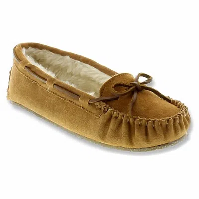 Minnetonka Women's Cally Shoes In Cinnamon Suede In Brown