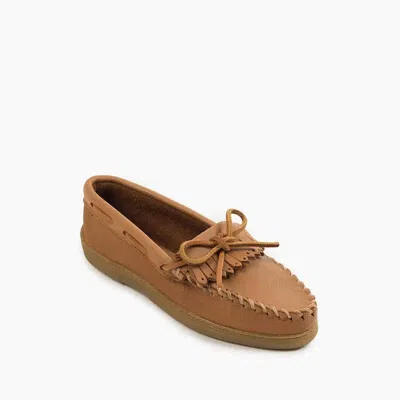 Minnetonka Women's Moosehide Kilty Loafers In Natural In Multi