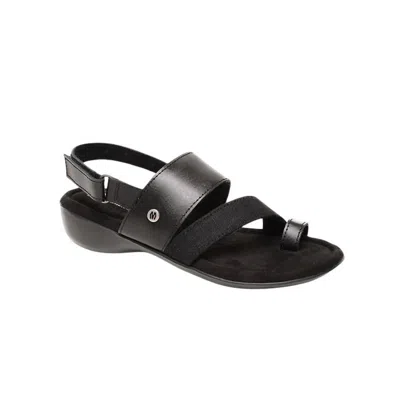 Minnetonka Women's Salma Sandal In Black Closeouts