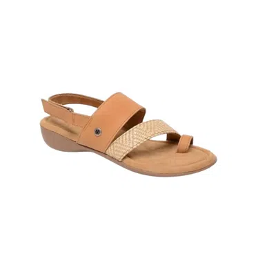 Minnetonka Women's Salma Sandal In Honey Closeouts In Brown
