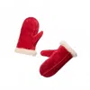 Minnetonka Women's Sheepskin Mittens In Red