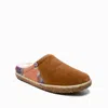 Minnetonka Tahoe Faux Fur Lined Slipper In Brown