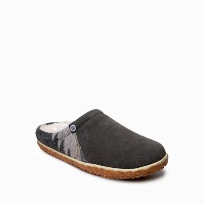 Minnetonka Tahoe Faux Fur Lined Slipper In Grey Multi