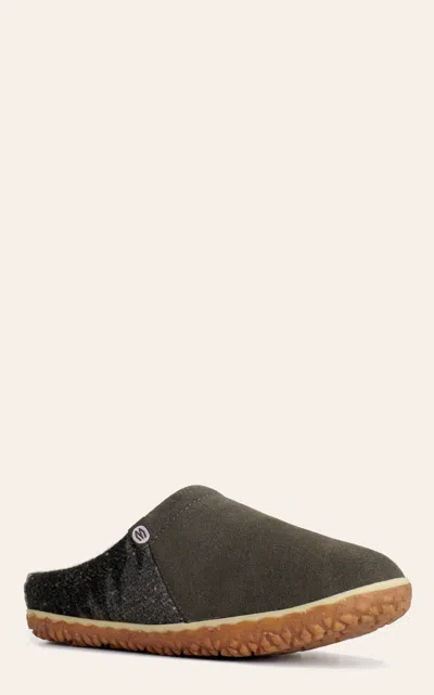 Minnetonka Tahoe Faux Fur Lined Slipper In Grey Multi