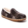 Minnetonka Women's Tempe Hardsole Moccasin In Chocolate Plaid