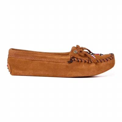 Minnetonka Women's Thunderbird Animikii Softsole Moccasins In Brown