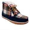 Minnetonka Women's Torrey Suede Boot In Dark Navy Multi
