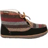 Minnetonka Torrey Faux Fur Lined Slipper Bootie In Multi