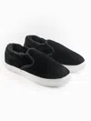 Minnetonka Women's Wilder Slip-on Sneaker In Black In Black