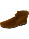 Minnetonka Fringed Moccasin Bootie In Brown