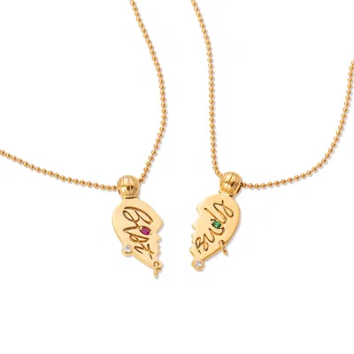 Minnie Lane Women's Gold Best Buds Necklace