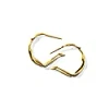 Minnie Lane Gold Scarlett Extra Small Hoops In Small