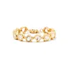 Minnie Lane Women's Large Heartthrob Bracelet - White Topaz In White