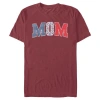 Minnie Mouse Mom Three Collegiate Patterns  Graphic T-shirt In Brown